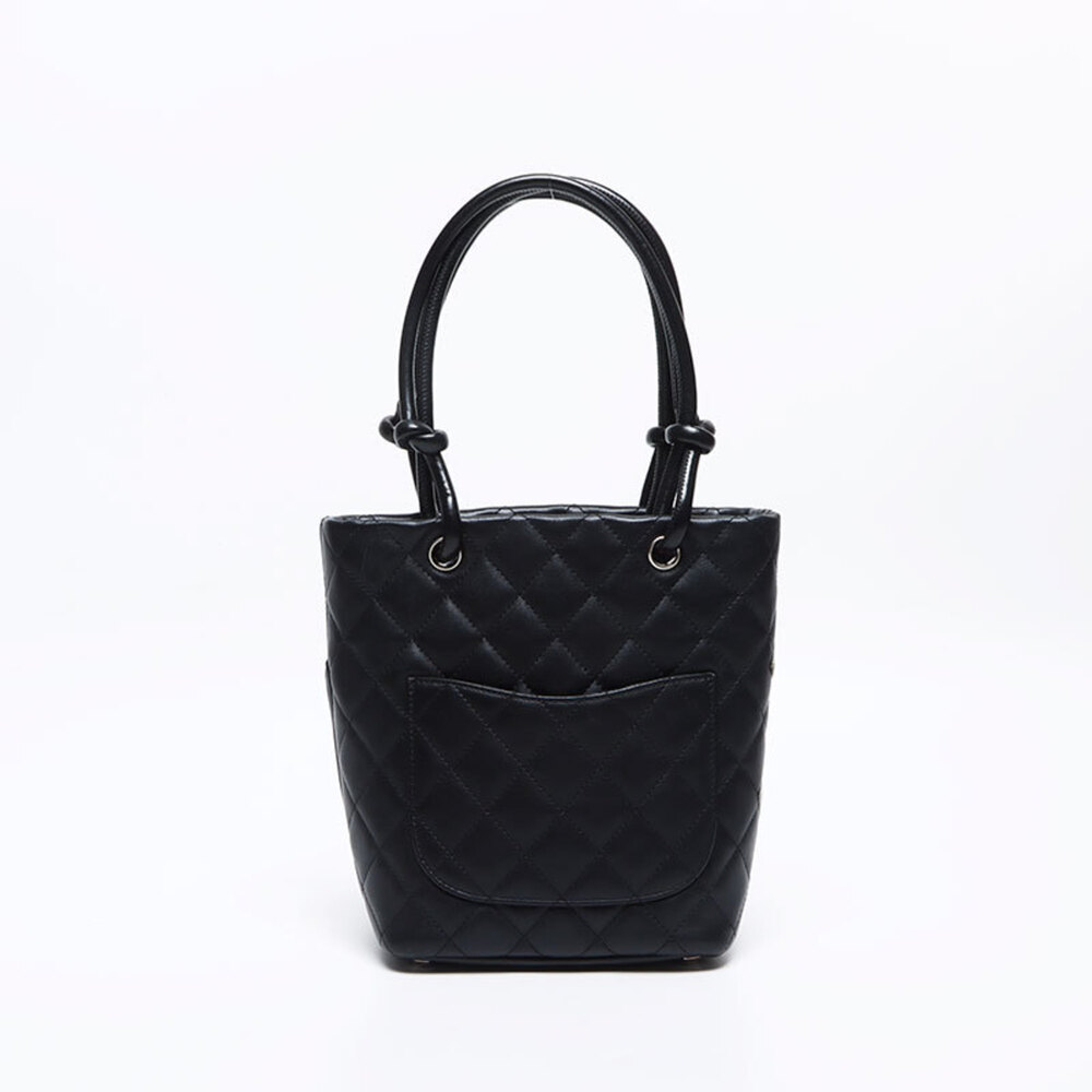 CHANEL Cambon Line 2003-2004 Handbag Black WS12855 - Picture 2 of 13